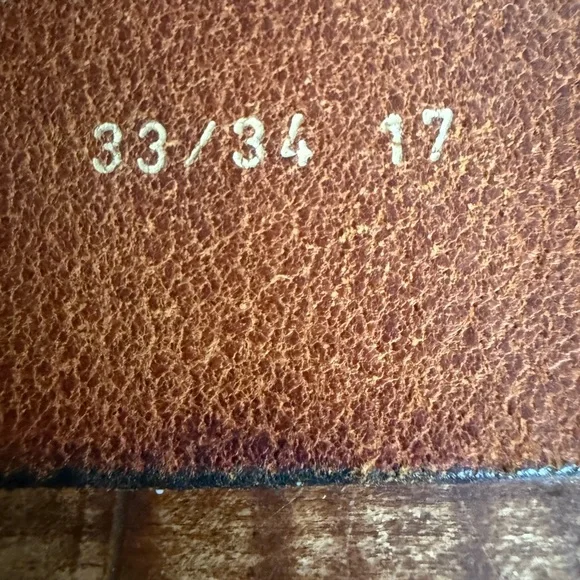 Vintage Replay Cognac Leather Belt with Metal Buckle - Picture 10 of 13